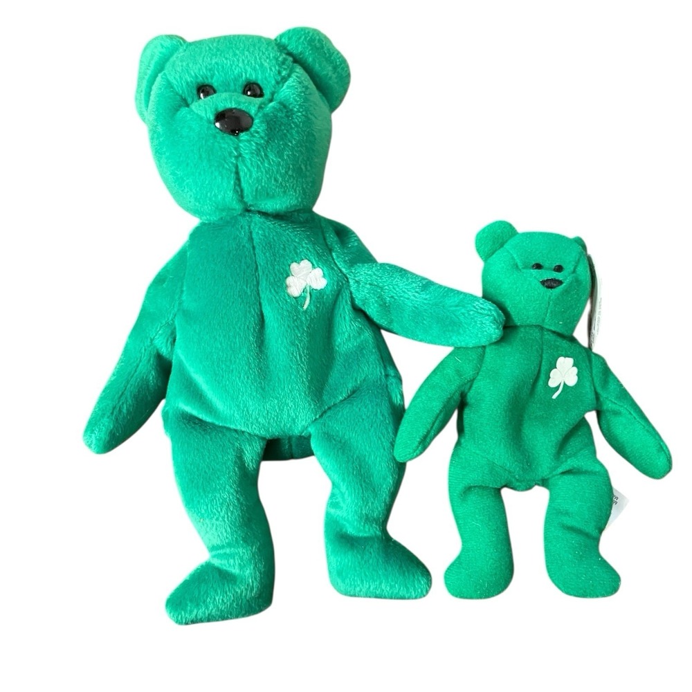 Ty Beanie Baby‎ Erin The Bear 1997 Retired Plush Toy With Teenie